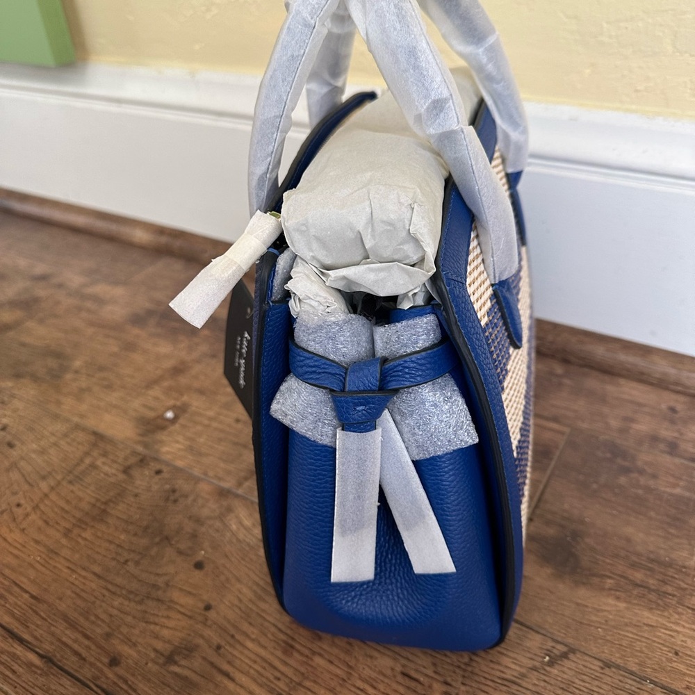 KATE SPADE BRAND NEW…Blue and Cream Satchel with Modern Design and DUST BAG - Picture 6 of 7